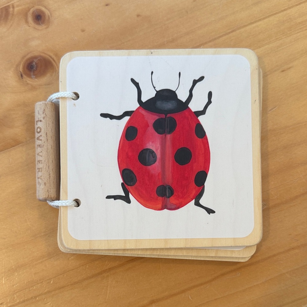 LOVEVERY Colorful Wooden Animals Book